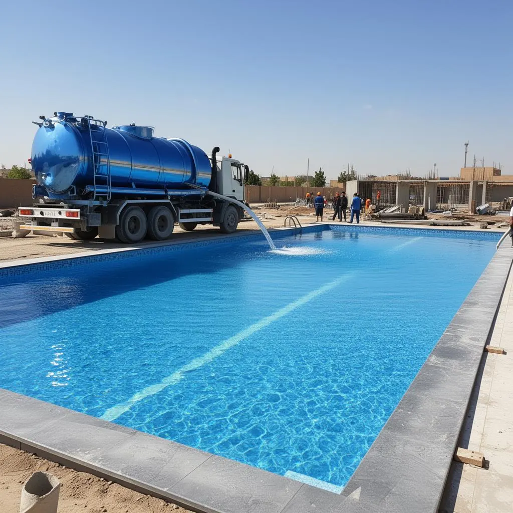 استخر در حال ساخت — رودهن